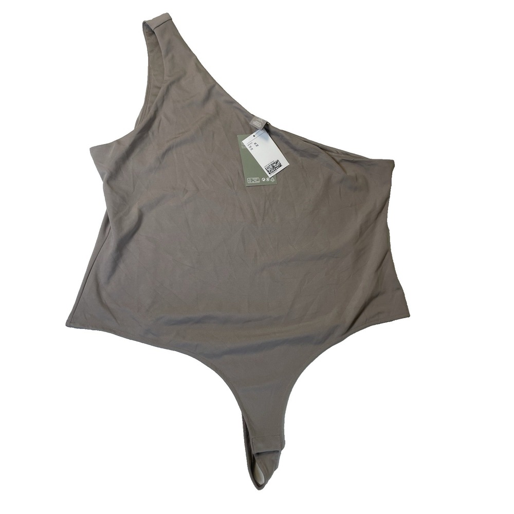 NEW H&M Women's Leotard Bodysuit XL Taupe Brown Dance Gymnastics‎ Tank Ballet